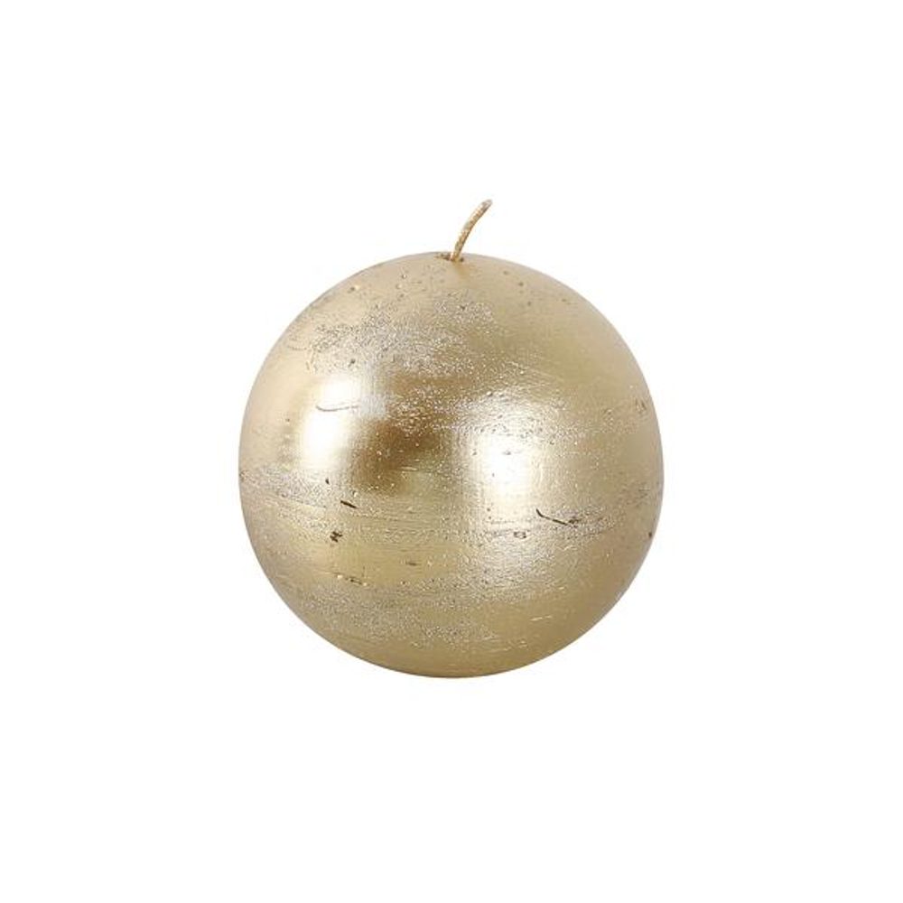 Levně TORO SVÍČKA KOULE, PRŮMĚR 8CM, ZLATÁ