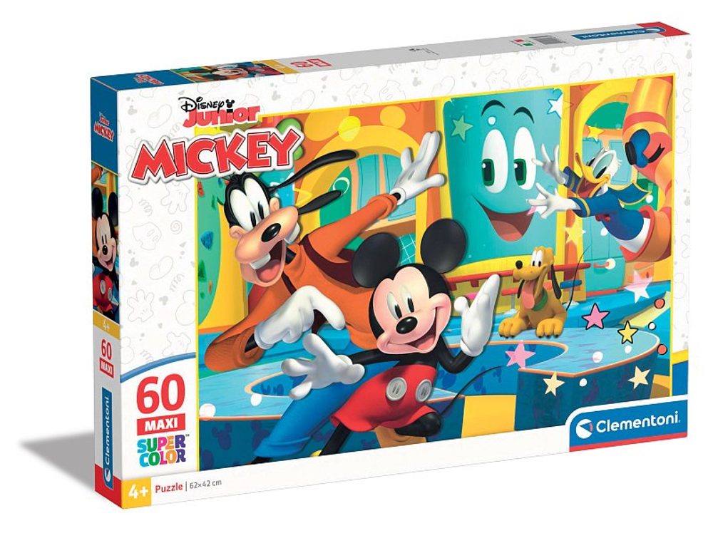 Levně CLEMENTONI Puzzle 60 dílků MAXI - Disney Mickey