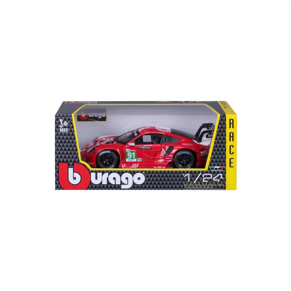 Levně Bburago 1:24 Race Porsche 911 RSR LM 2020