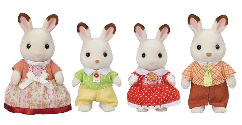 Levně Sylvanian family Rodina "chocolate" králíků, nová