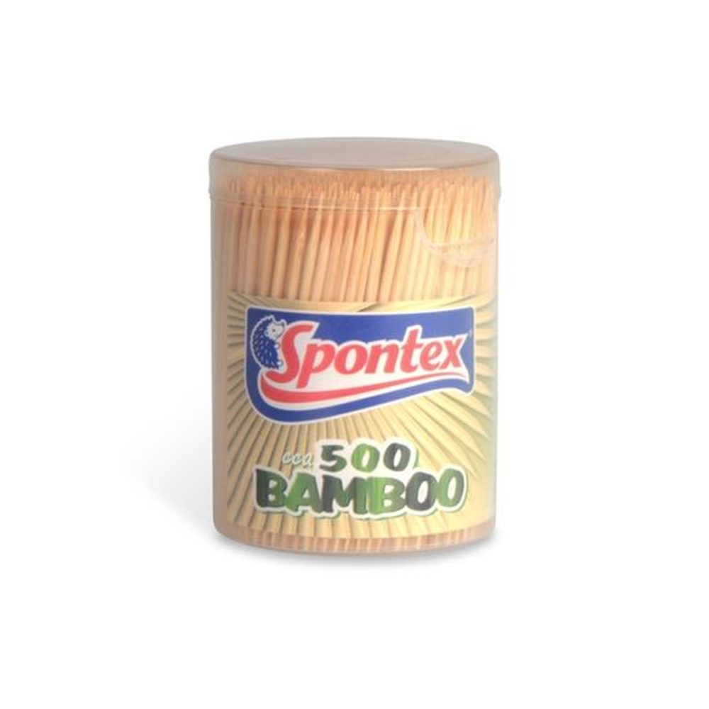 Levně párátka 500ks, kulatá, SPONTEX, bambus