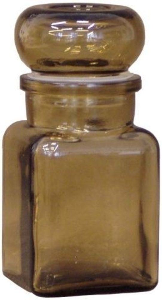 Levně dóza 150ml kouř. TK150/K, 5,5x5,5x12cm, sklo