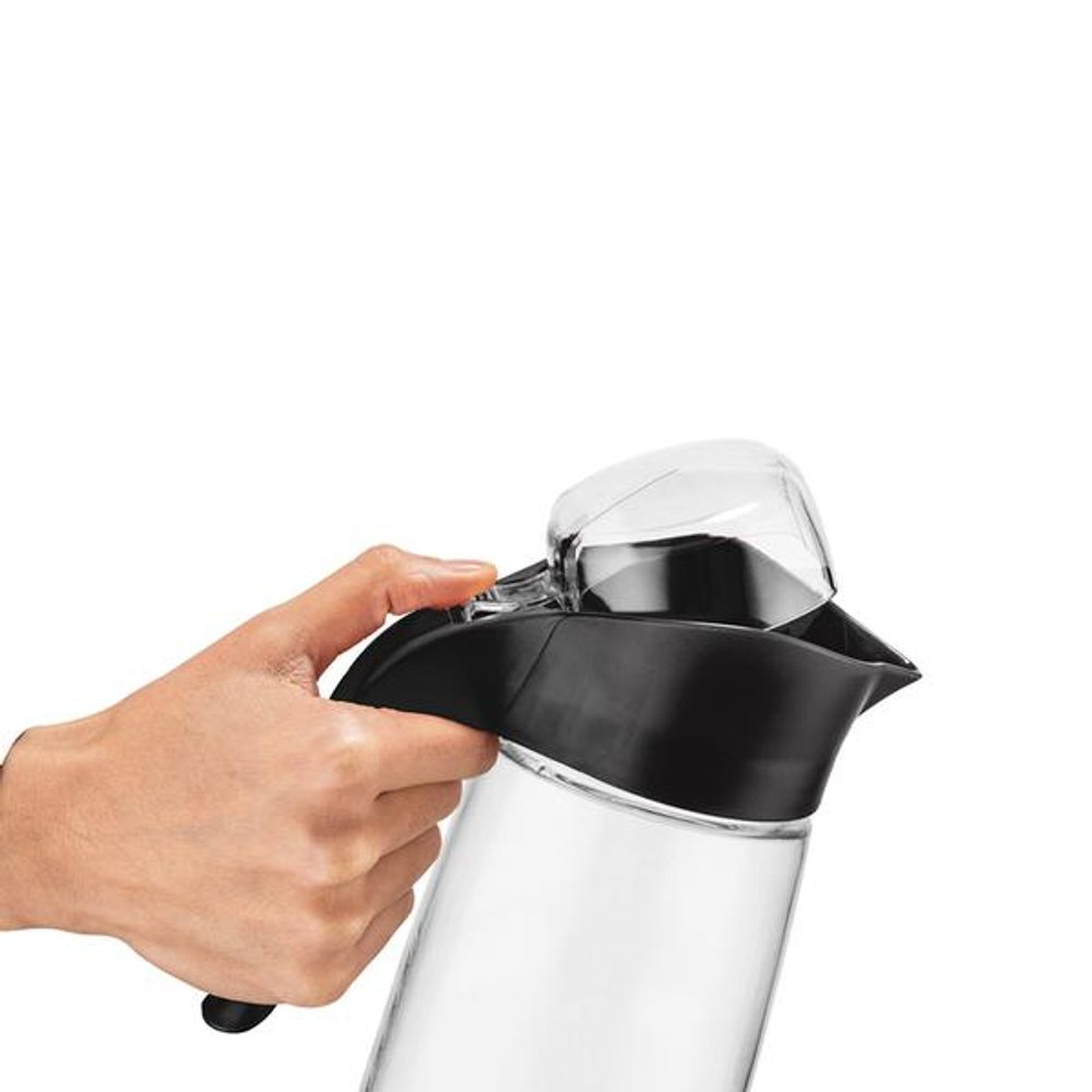 Levně QLUX DŽBÁN SKLENĚNÝ S VÍKEM 1,6 L