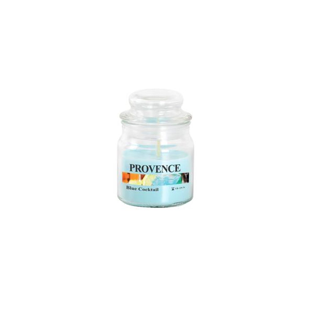 Levně Provence SVÍČKA VE SKLE S VÍČKEM 70G, BLUE COCKTAIL