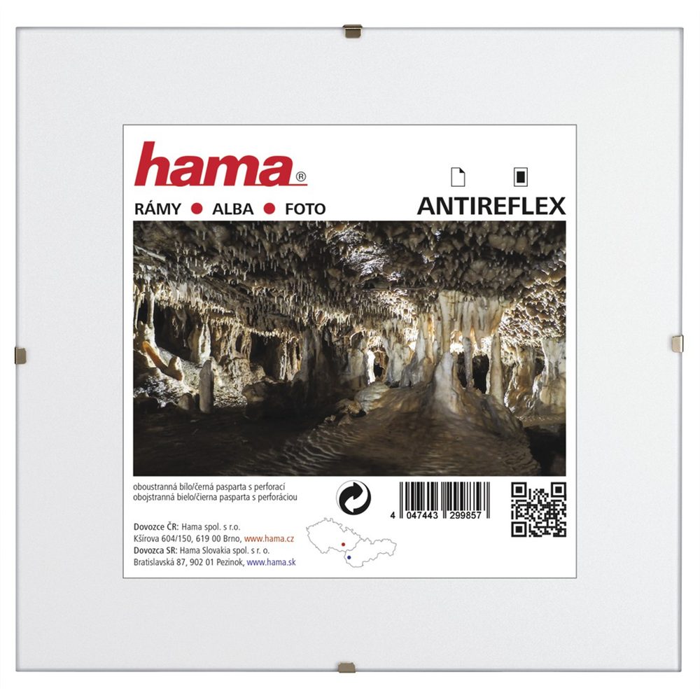 Levně Hama clip-Fix, antireflexní sklo, 30 x 30 cm