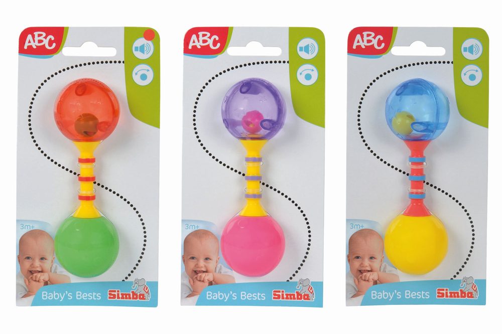 Levně Simba První chrastítko 13,5cm, 3 druhy