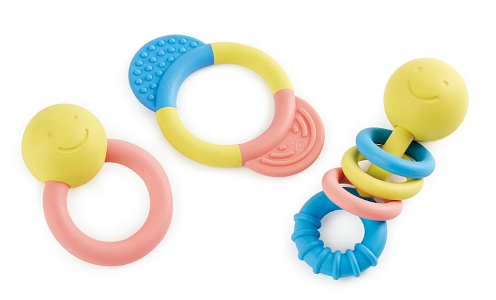 Levně ECO BABY - Sada chrastítek a kousátek