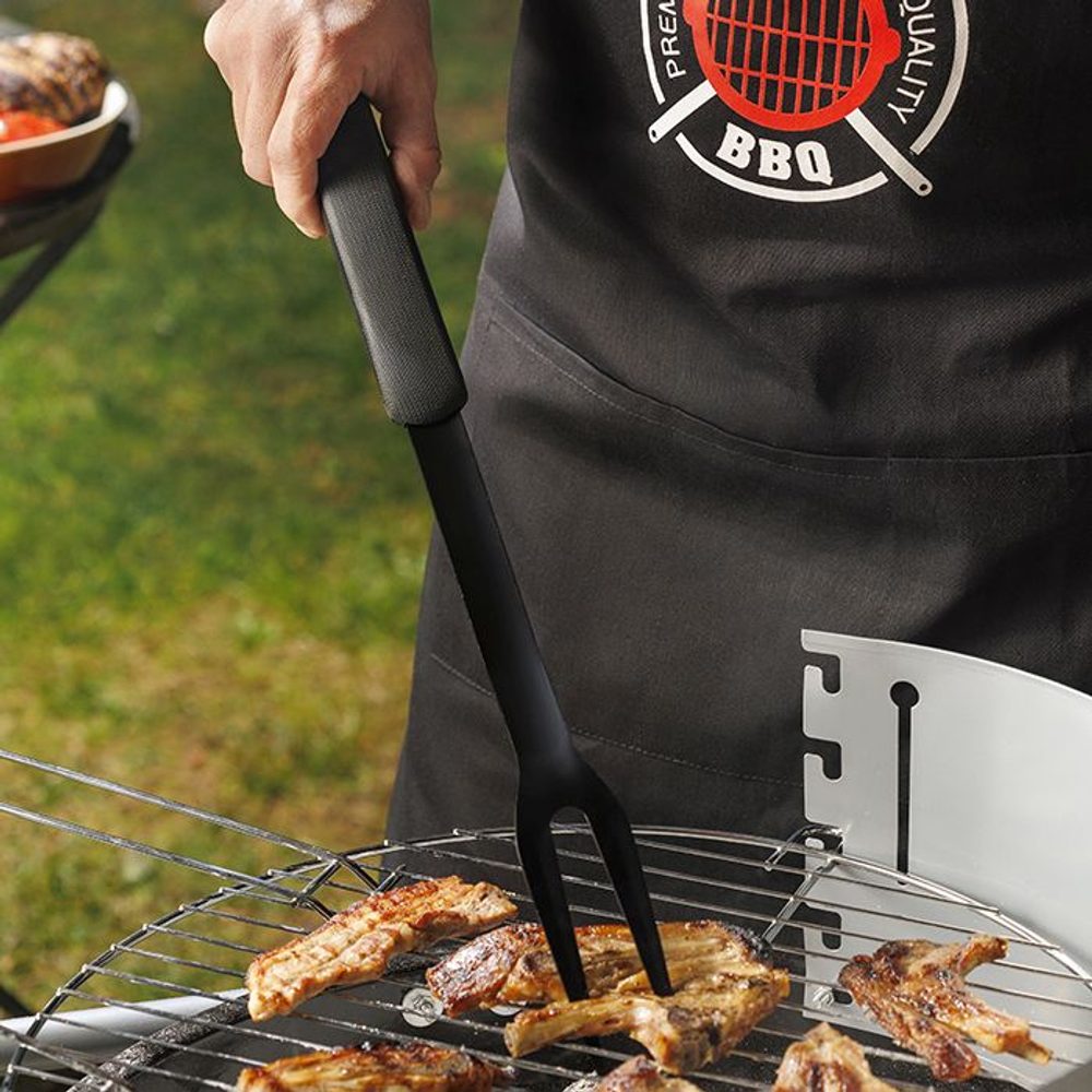 Levně vidlice 46cm BBQ GURU, černá, grilovací, kov černý