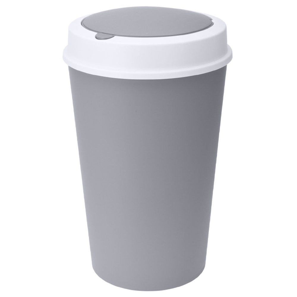 Levně EXCELLENT HOUSEWARE Odpadkový koš výklopný 25 l AURORA šedá KO-Y54231160seda