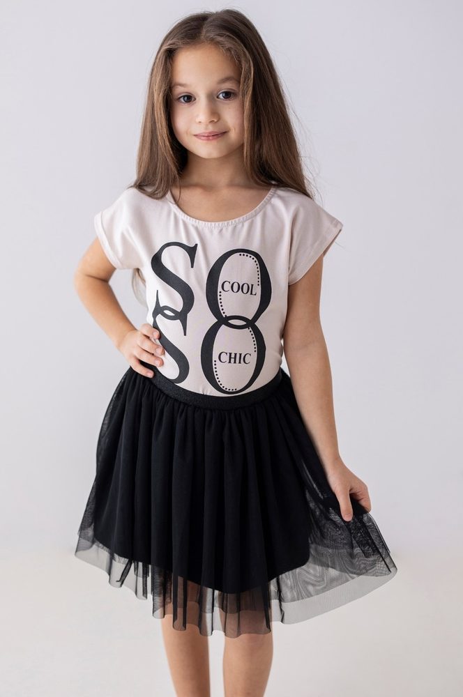 Levně Dívčí TUTU sukýnka Lily Grey černá - 116