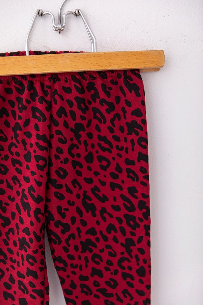 Levně Lily Grey Thermo Legíny Lily Grey leopard červený - 98