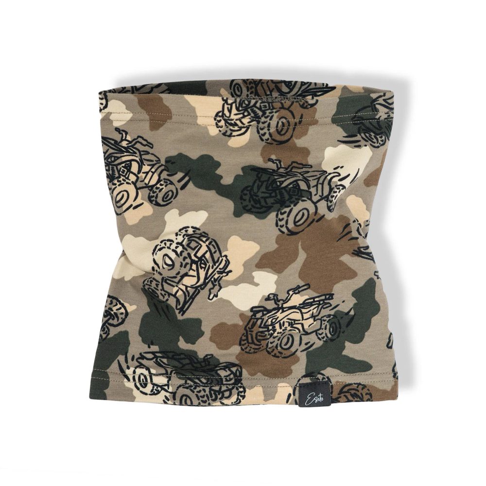 ESITO Bavlněný nákrčník Čtyřkolky - hnědá - 48 hnědá