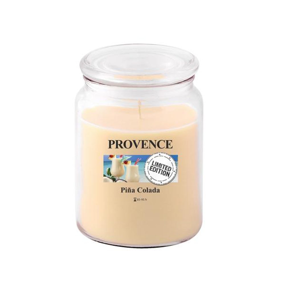 Levně Provence SVÍČKA VE SKLE S VÍČKEM 510G, PINA COLADA