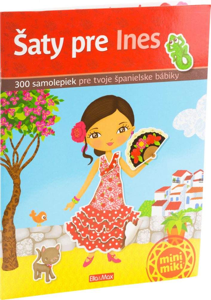 Levně Presco Group Šaty pre INES – Kniha samolepiek     