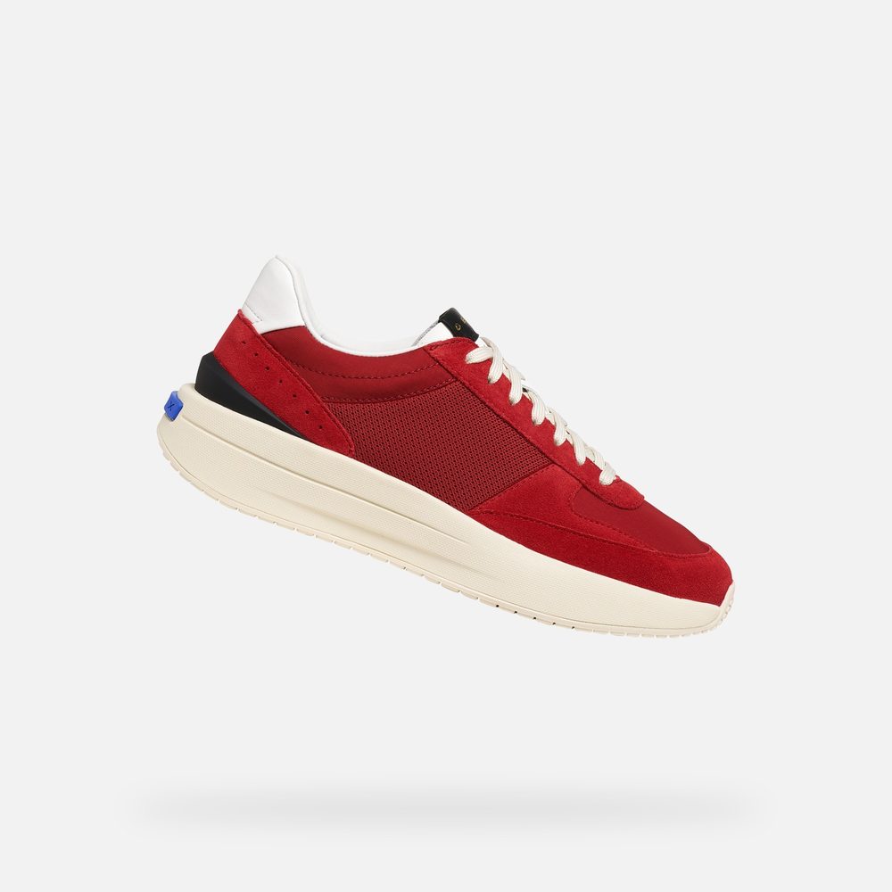 Červené dámské tenisky Geox Gxrn-01 - 35