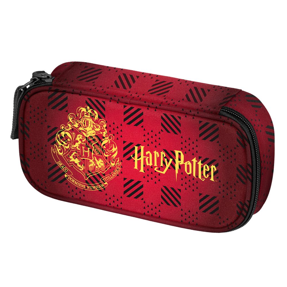 Levně BAAGL Školní penál etue Harry Potter Bradavice vínový