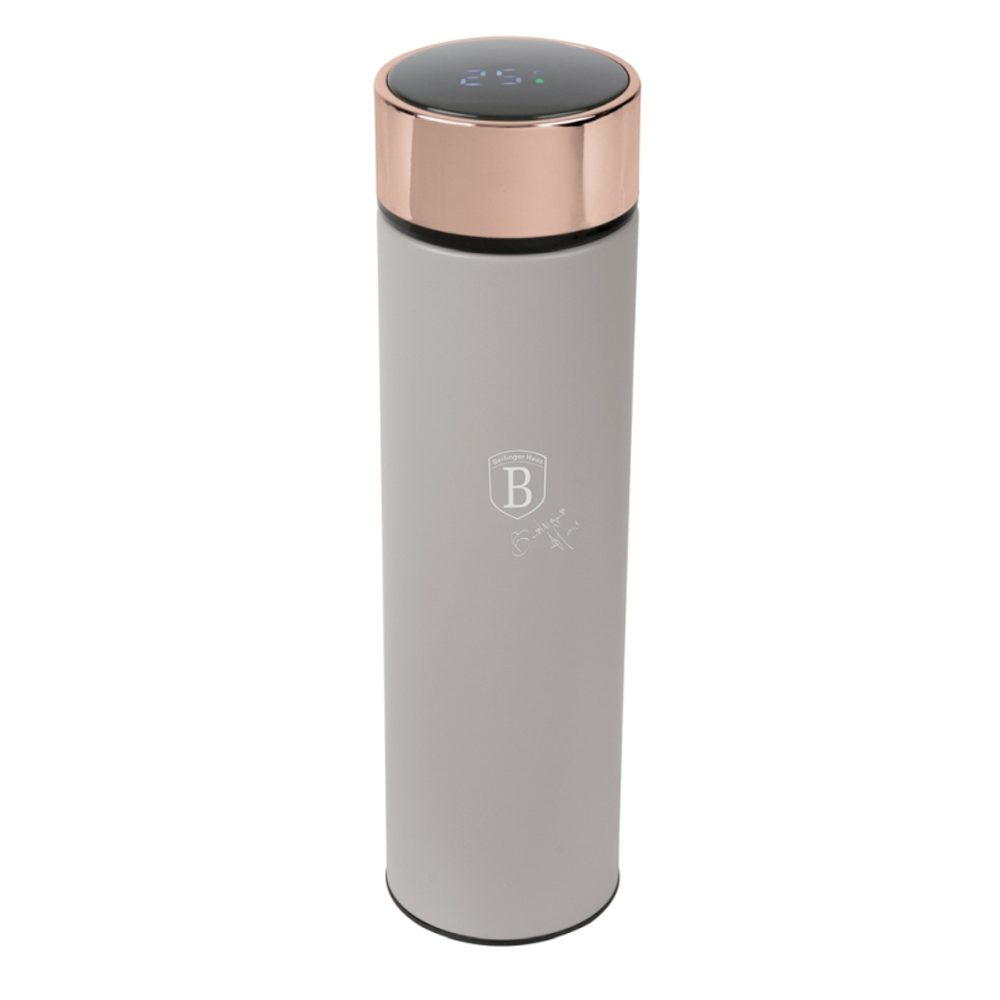 Levně BERLINGERHAUS Chytrá termoska s ukazatelem teploty 0,5 l Taupe Collection BH-9677