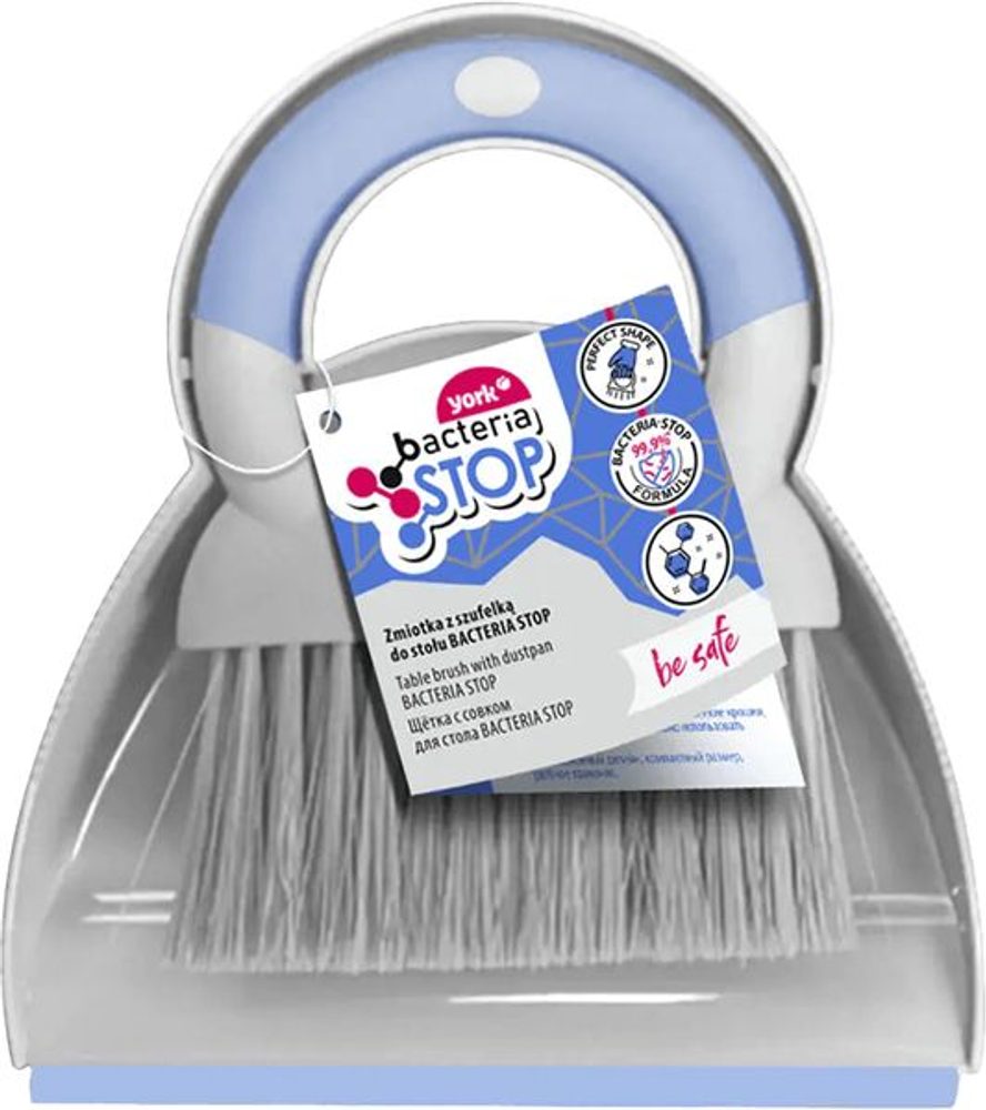Levně smetáček+lopatka, MINI, s gum.lištou, BACTERIA STOP