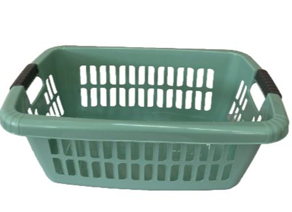 Levně koš 18l na čisté pr., 52x35x20cm, zelený, plast