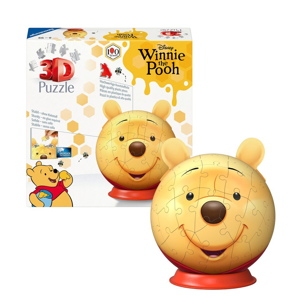 Levně Puzzle ball s ušima Medvídek Pú