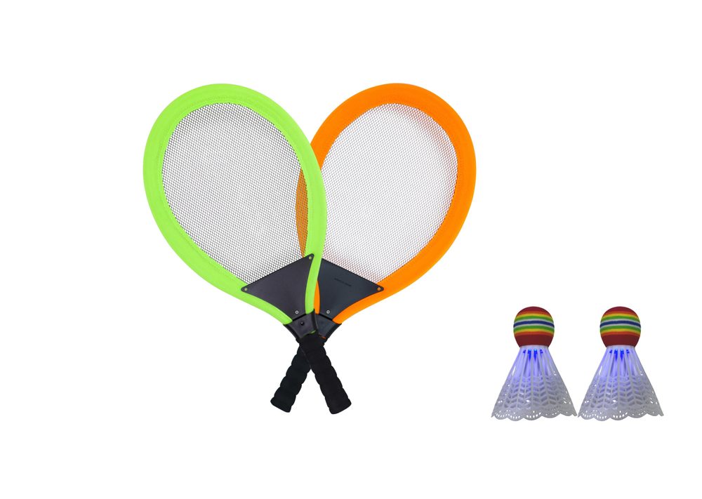 Levně SPORTO Badminton se svítícím košíčkem