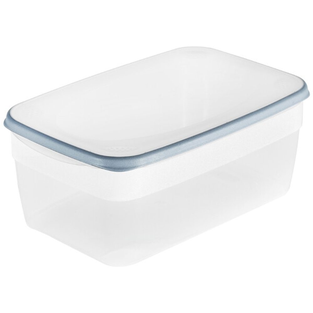 Levně box 3,6 l FRANCO, sev.modrá, 31,5x20x 9,5cm, pruž.víko, plast
