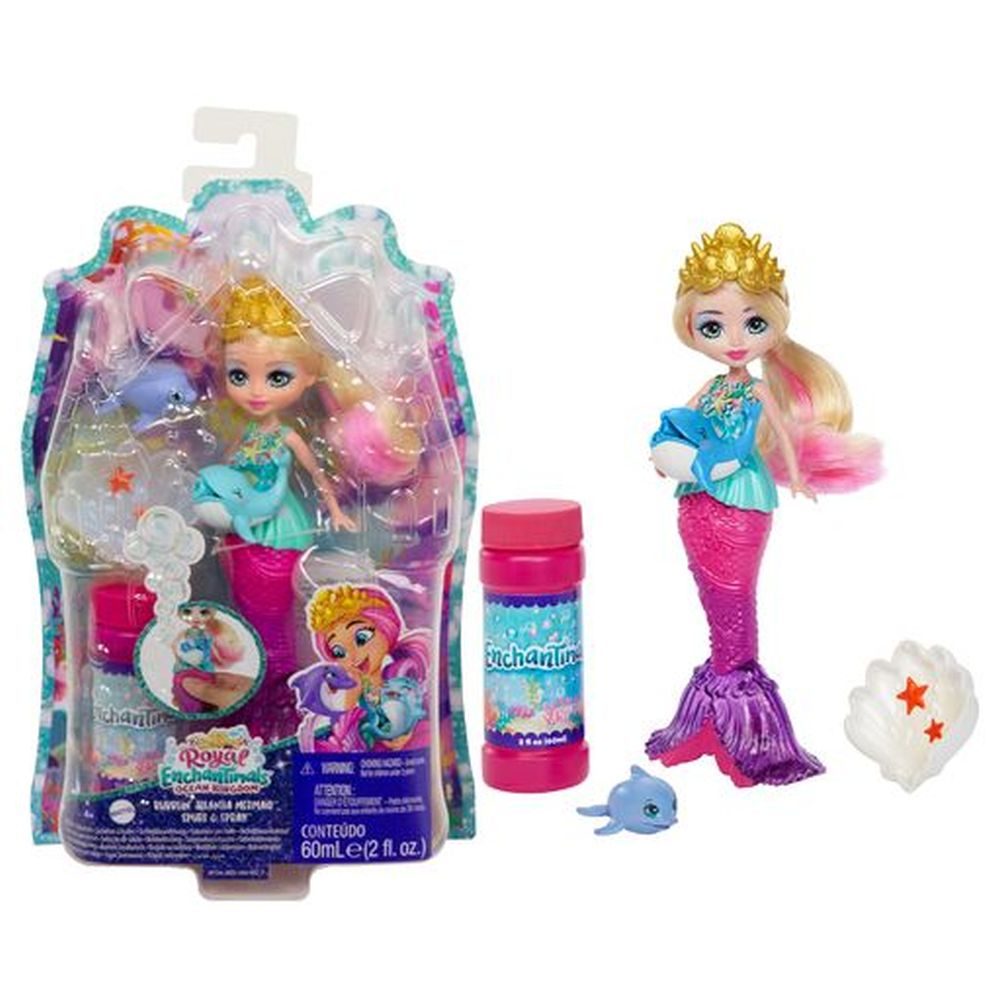 Levně ENCHANTIMALS MOŘSKÉ KRÁLOVSTVÍ BUBLINKOVÁ MOŘSKÁ PANNA