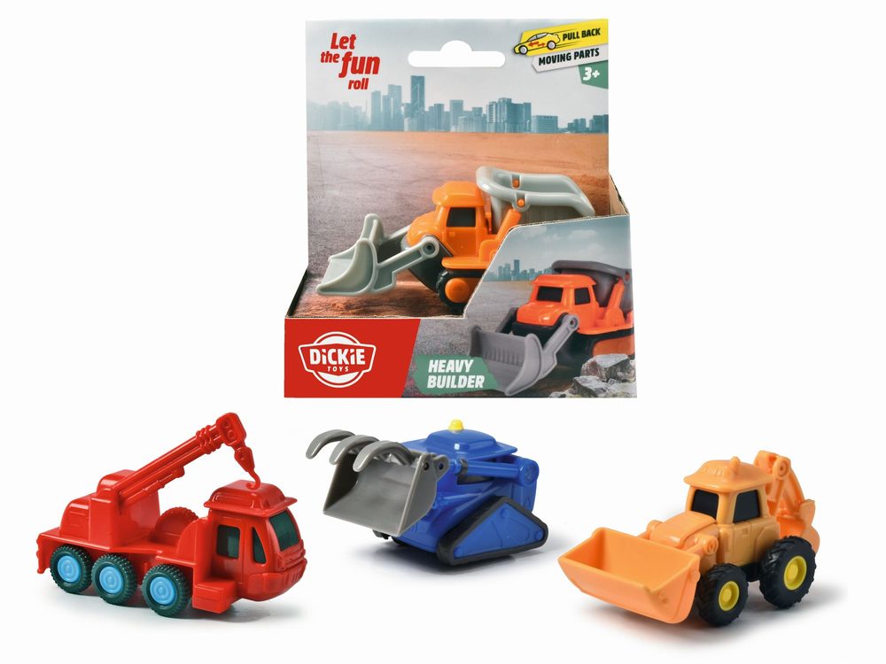 Levně Stavební autíčko 10cm, 4 druhy