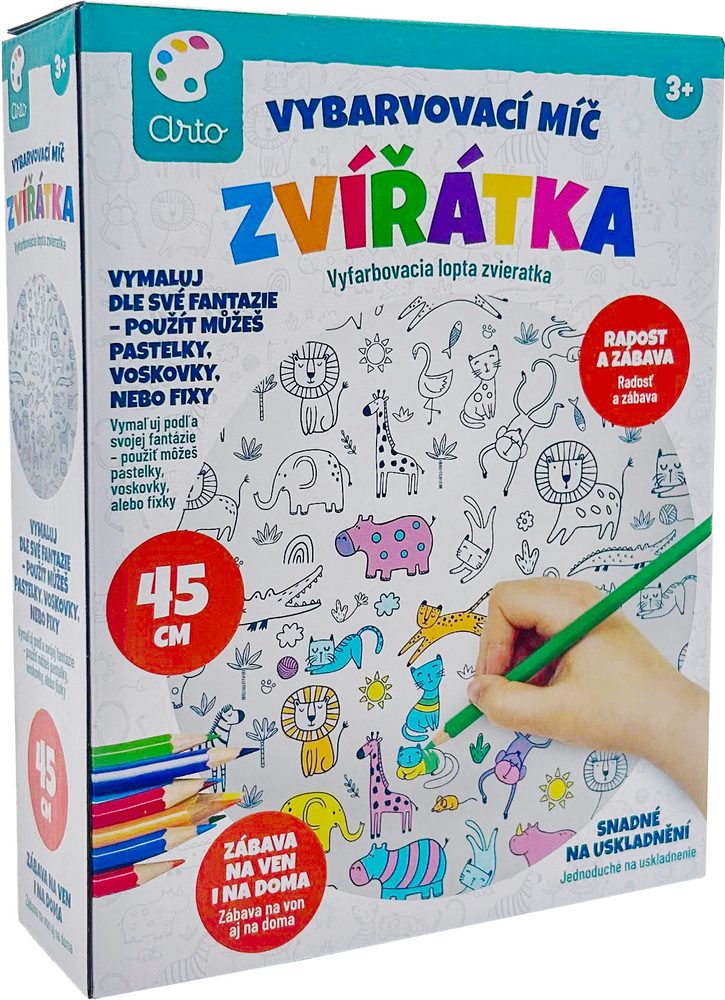 Levně ARTO Vybarvovací míč zvířátka