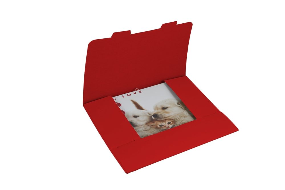 Levně Presco Group Obálka dárková na kalendáře 30x30 cm - červená, balení 3 kusy