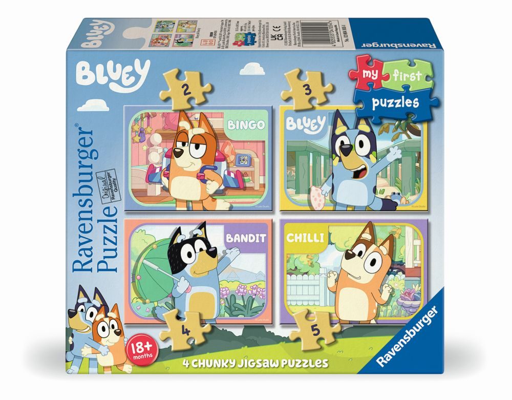 Levně Moje první puzzle Bluey 2/3/4/5 dílků