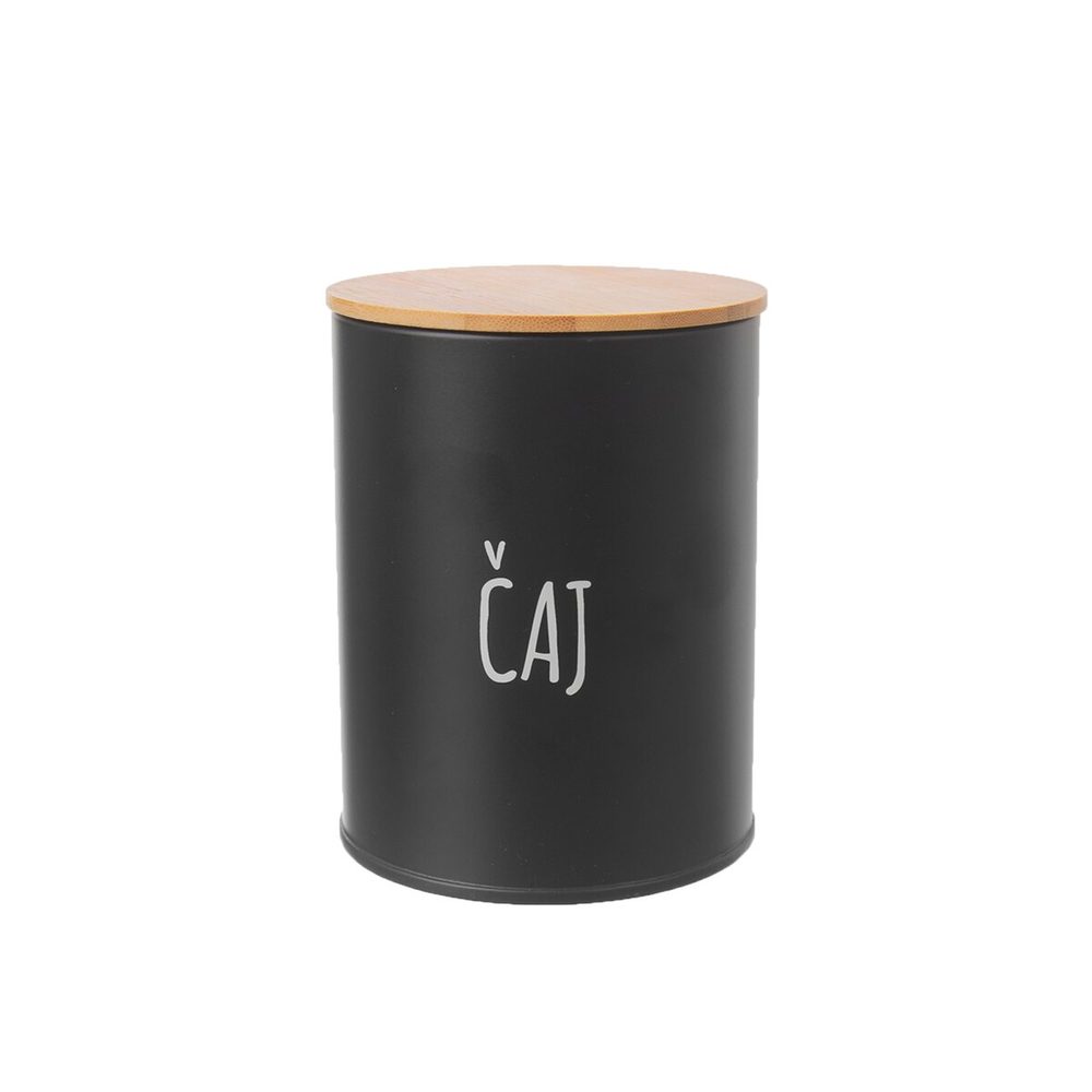 Levně Dóza Čaj BLACK pr. 9,5 cm