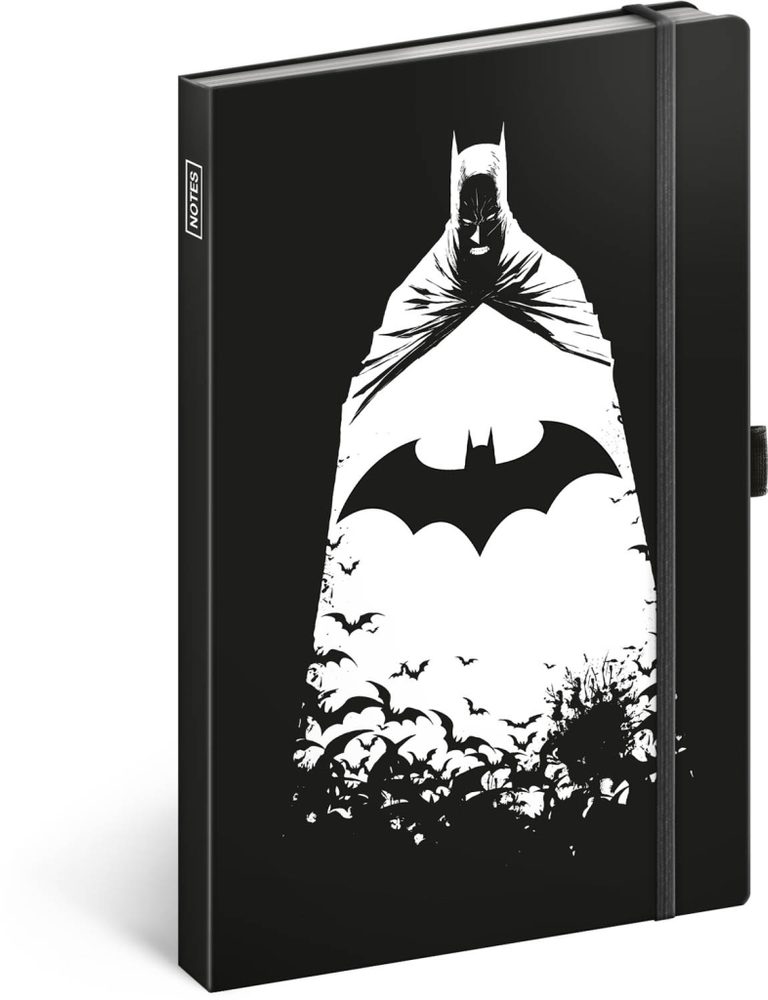 Levně Presco Group Notes Batman, linkovaný, 13 × 21 cm