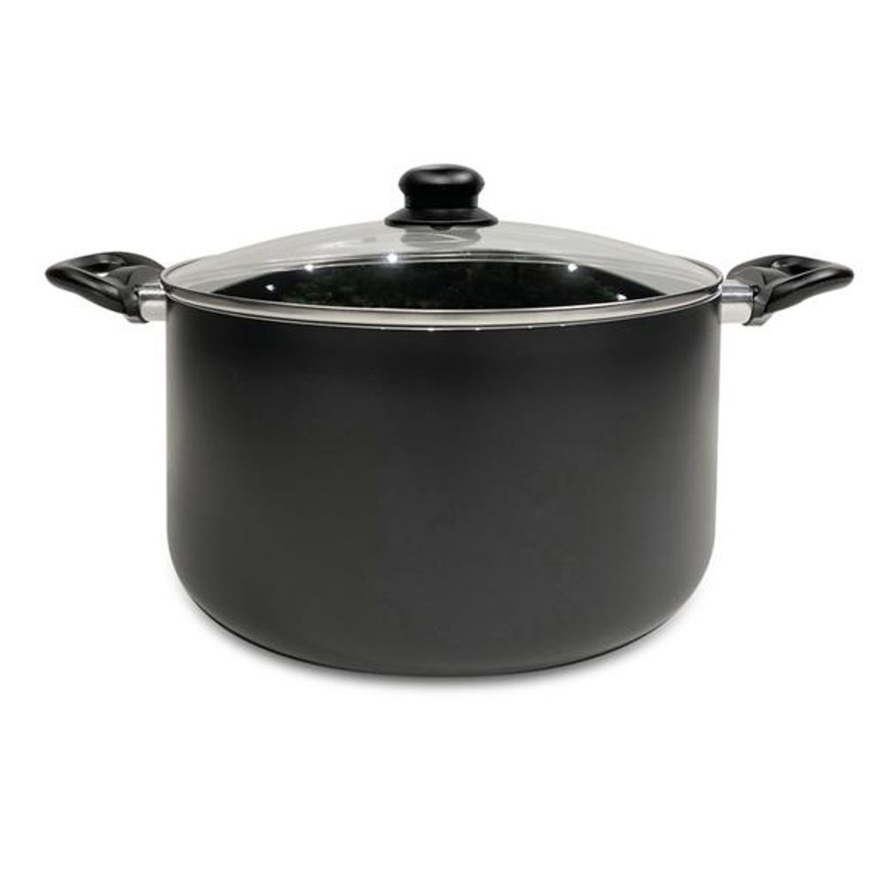 Levně KITCHISIMO HRNEC SE SKL.POKLICÍ NERO KITCHISIMO 24X13CM 5,5L