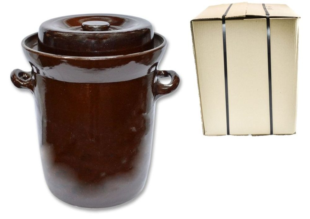 Levně zelák 15l+víko (24,5/26,5cm), KART.OBAL, keramika