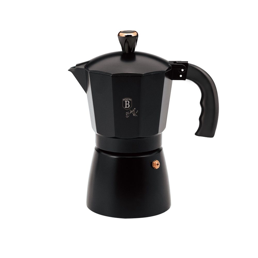 Levně BERLINGERHAUS Konvice na espresso 9 šálků Black Rose Collection BH-8562