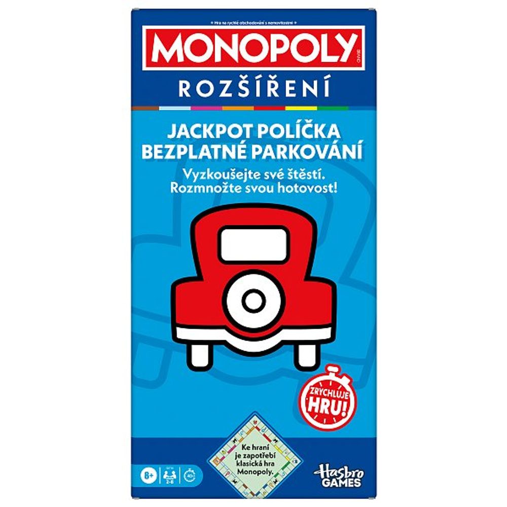 Levně HASBRO - gaming HASBRO - MONOPOLY ROZŠÍŘENÍ JACKPOT, bezplatné parkování CZ verze