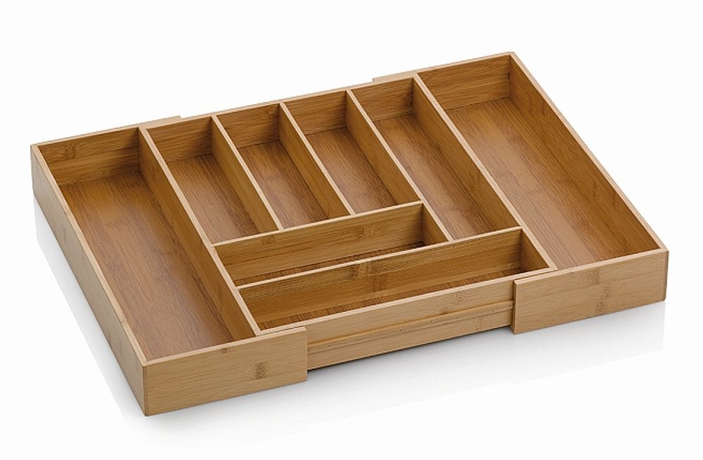 Levně KELA Příborník rozkládací KALMA bambus 35-58x43x6,5cm KL-12013