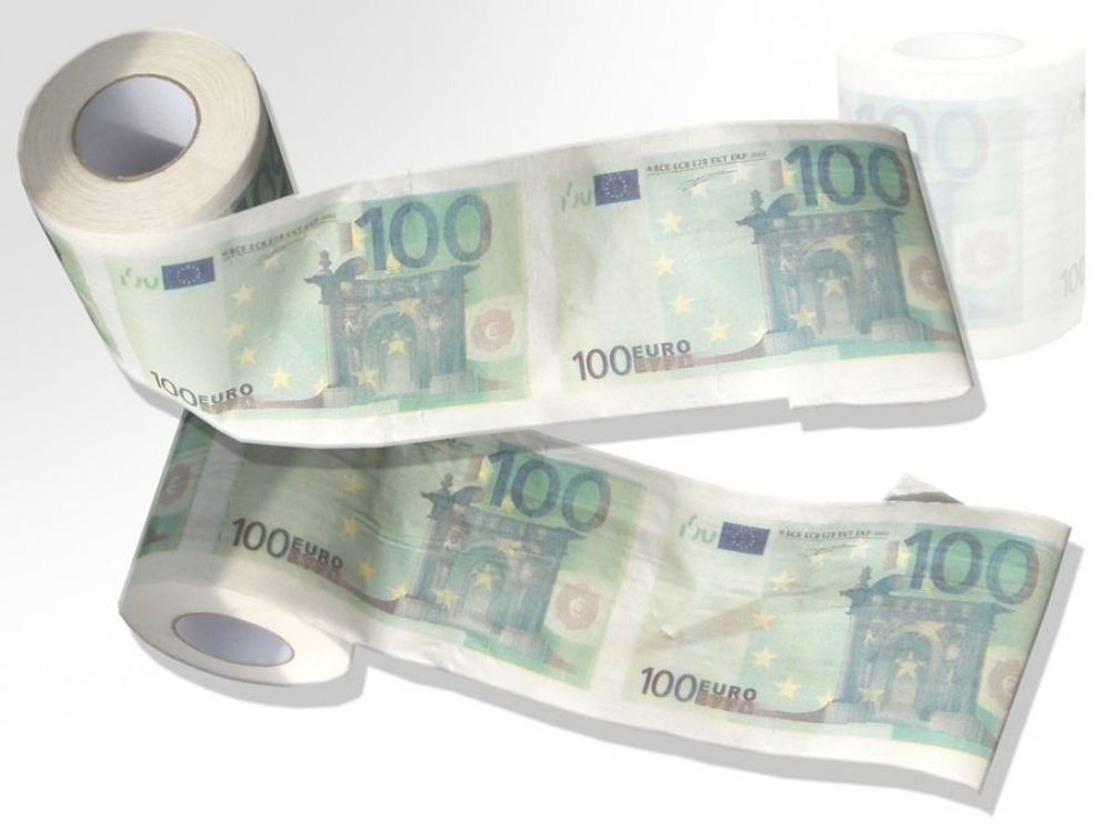 Levně Toaletní papír - 100EUR