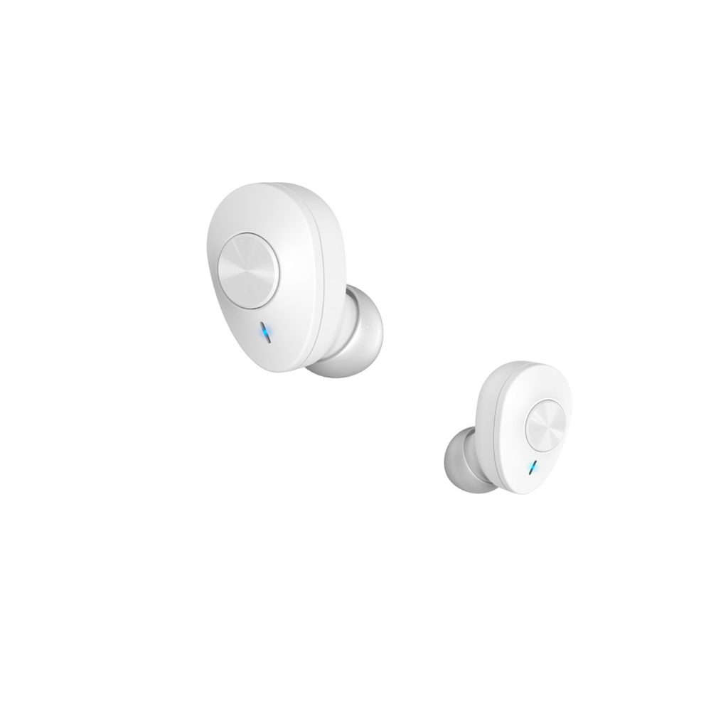 Levně Hama Bluetooth sluchátka Freedom Buddy, špunty, nabíjecí pouzdro, bílá