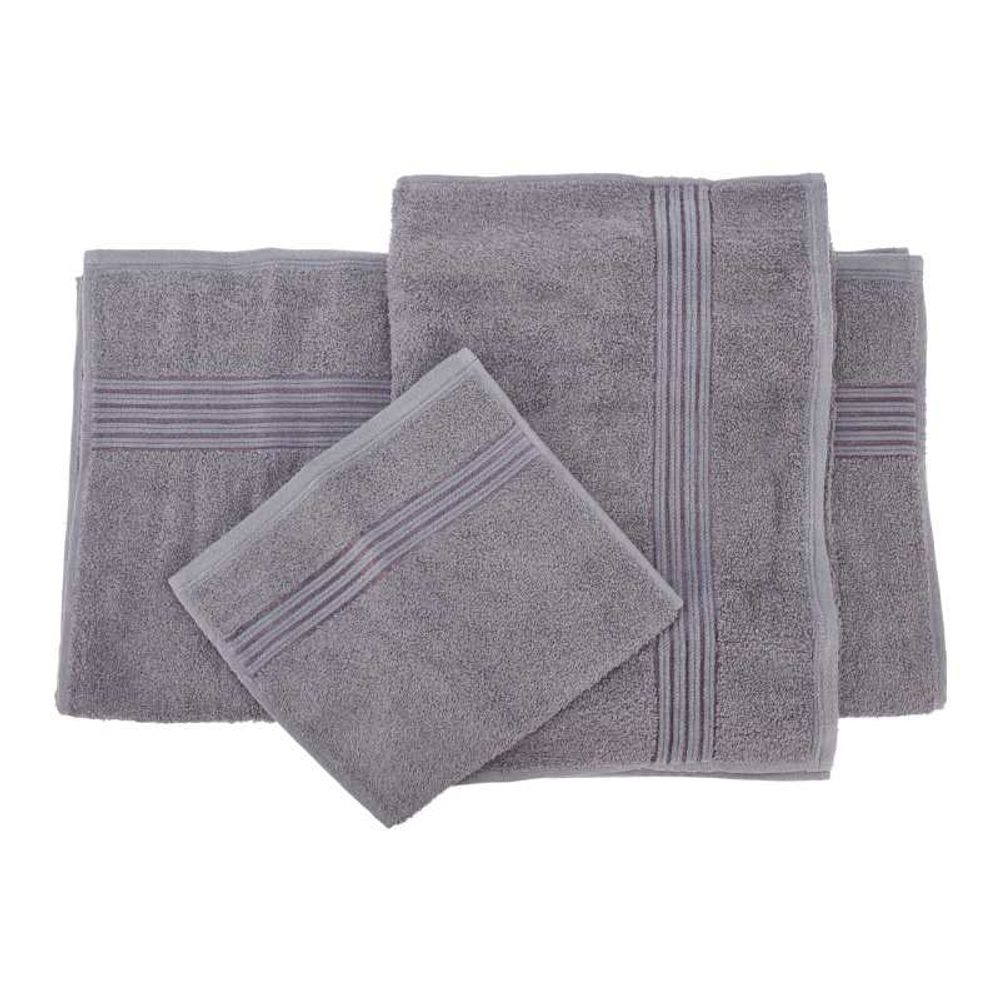 Levně HOMESTYLING Sada 3 ks ručníků levandulová KO-HD1001260