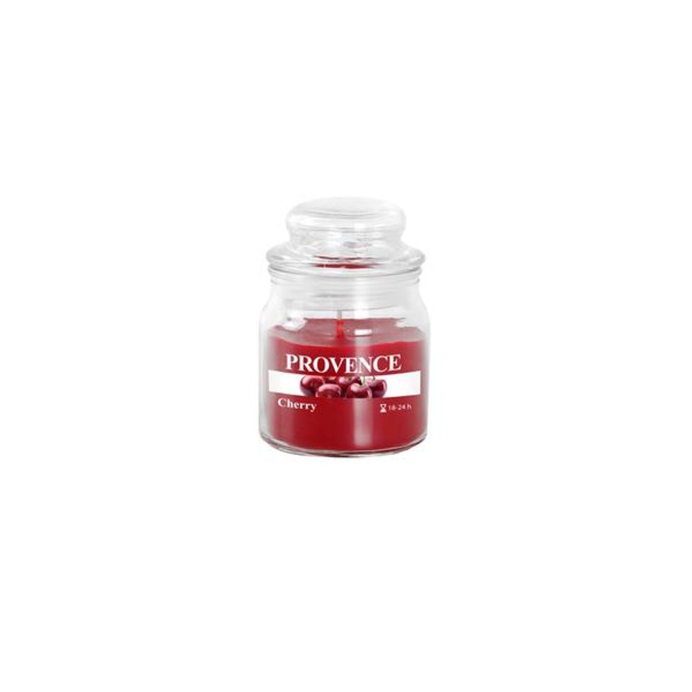 Levně Provence SVÍČKA VE SKLE S VÍČKEM 70G, TŘEŠEŇ