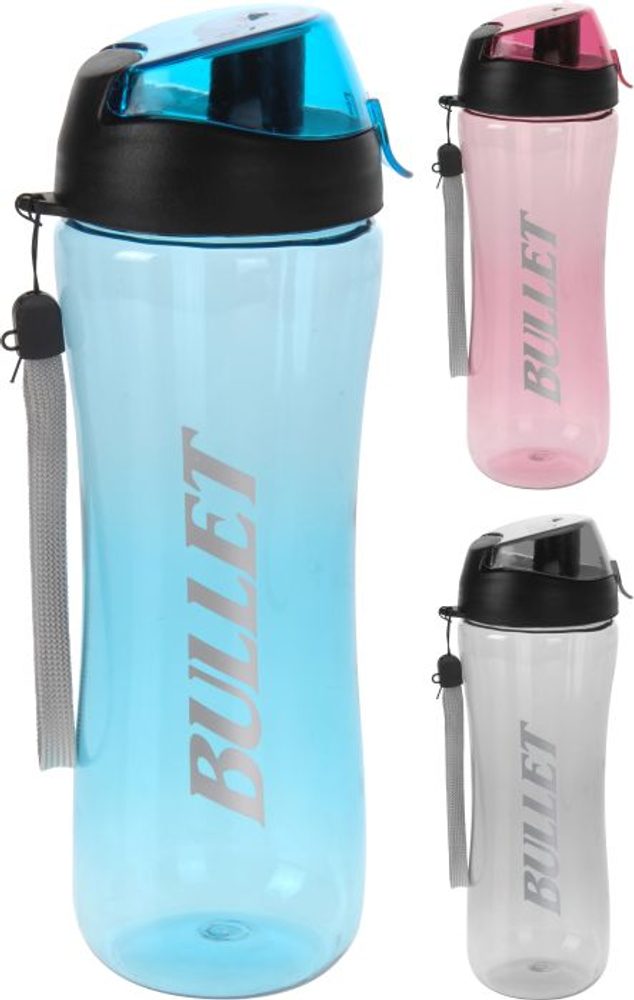 Levně láhev 0,7l BULLET, sport, kryt+nápitka, transp.plast