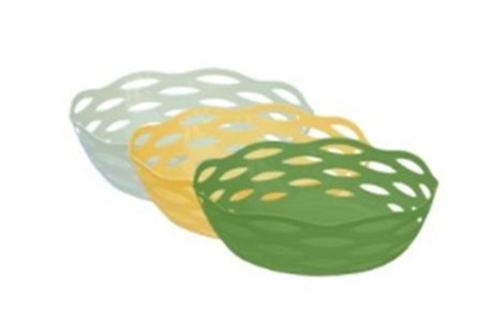 Levně košík 28x21x 8,5cm ovál PRACTIC, pečivo, plast