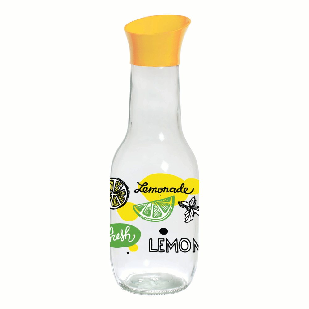 Levně TORO KARAFA DEKOR LEMONADE 1L, SKLO/PLAST