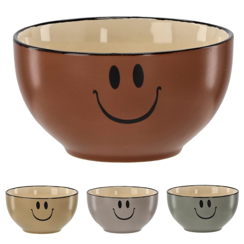 Levně miska d18cm polév. ÚSMĚV, 3barvy, porcelán