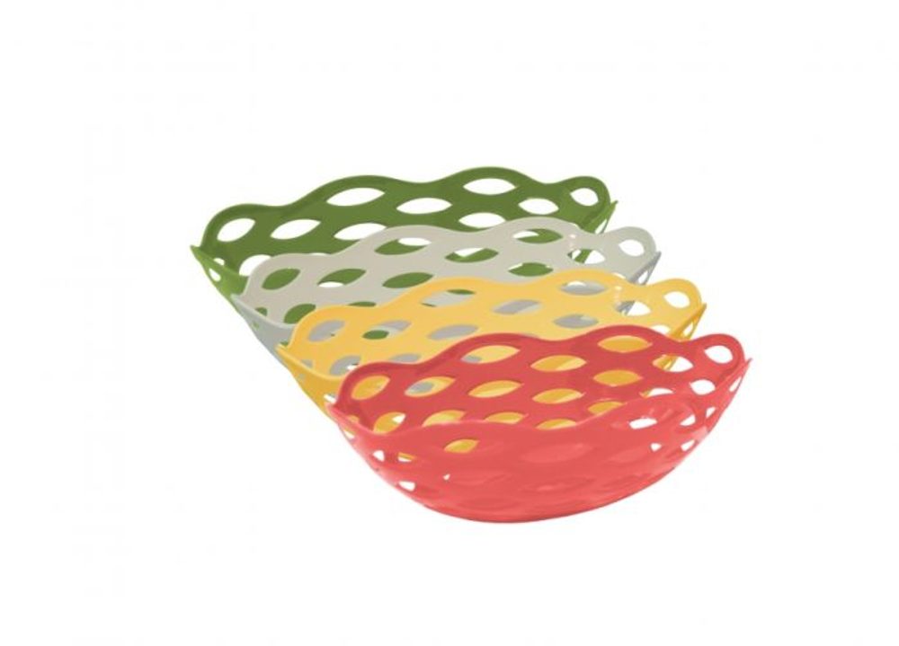 Levně košík 38x21,5x11,0cm ovál PRACTIC, pečivo, plast
