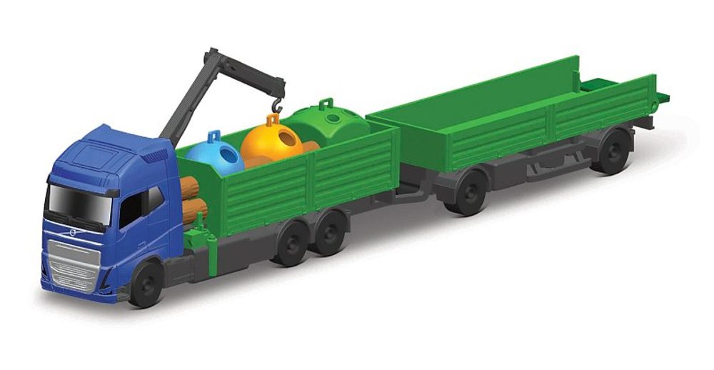 Levně Maisto - Mini pracovní stroje, Přívěs Scania 770S pro těžbu dřeva