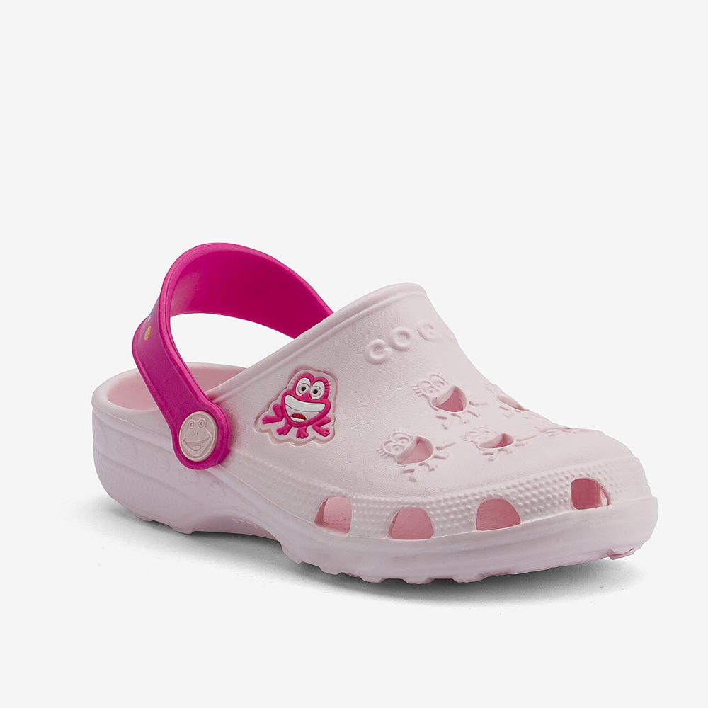 Coqui dětské sandály LITTLE FROG 8701 pale pink/fuchsia - 31/32