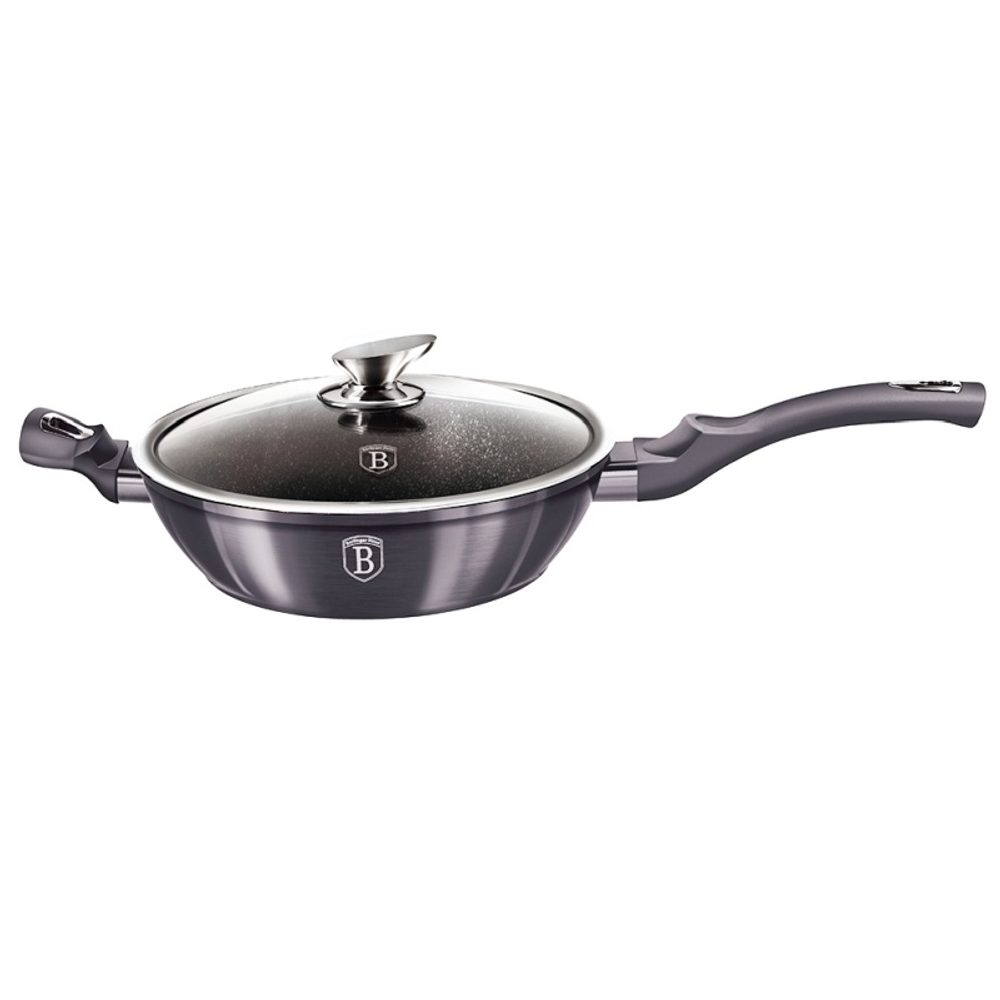 Levně BERLINGERHAUS Pánev hluboká s poklicí 32 cm Carbon PRO Line BH-7139